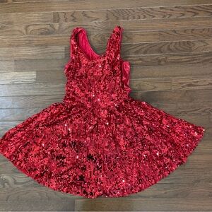 Ruby Red Sequin Dance Tank Dress from Dance the World parade at Disney world